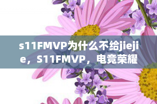 s11FMVP为什么不给jiejie,S11FMVP,电竞荣耀的璀璨篇章 s11FMVP为什么不给jiejie,S11FMVP,电竞荣耀的璀璨篇章