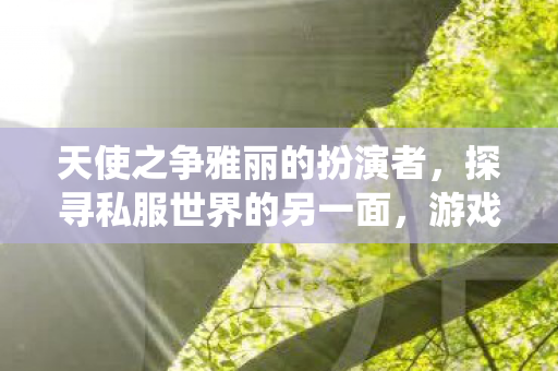 天使之争雅丽的扮演者，探寻私服世界的另一面，游戏文化的另类演绎