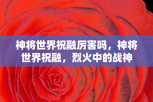 神将世界祝融厉害吗,神将世界祝融,烈火中的战神 神将世界祝融厉害吗,神将世界祝融,烈火中的战神