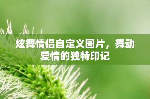 炫舞情侣自定义图片,舞动爱情的独特印记 炫舞情侣自定义图片,舞动爱情的独特印记