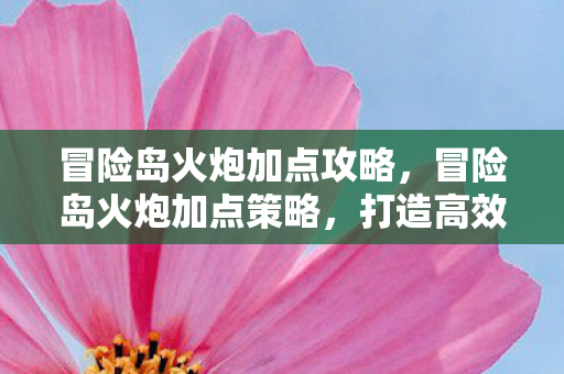 冒险岛火炮加点攻略,冒险岛火炮加点策略,打造高效战斗输出 冒险岛火炮加点攻略,冒险岛火炮加点策略,打造高效战斗输出