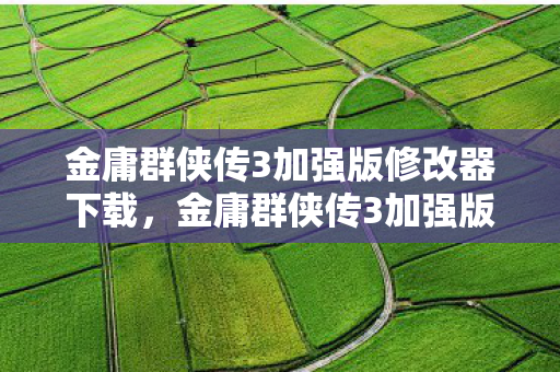 金庸群侠传3加强版修改器下载,金庸群侠传3加强版修改器,打造个性化游戏体验的利器 金庸群侠传3加强版修改器下载,金庸群侠传3加强版修改器,打造个性化游戏体验的利器