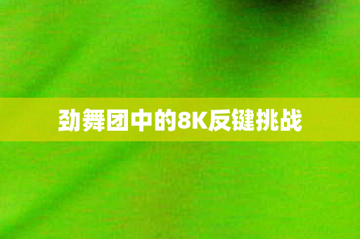 劲舞团中的8K反键挑战 劲舞团中的8K反键挑战