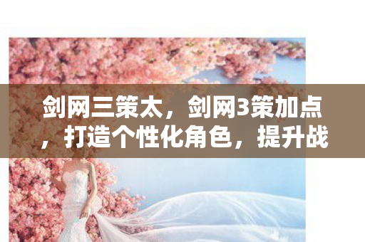 剑网三策太,剑网3策加点,打造个性化角色,提升战斗效率 剑网三策太,剑网3策加点,打造个性化角色,提升战斗效率