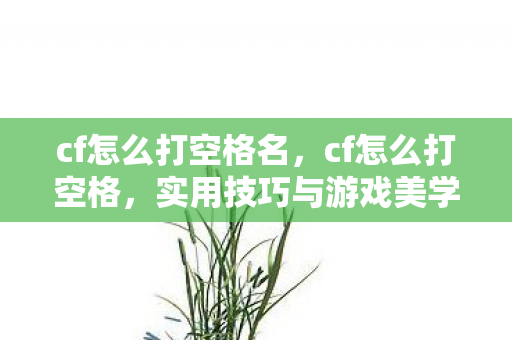 cf怎么打空格名,cf怎么打空格,实用技巧与游戏美学 cf怎么打空格名,cf怎么打空格,实用技巧与游戏美学