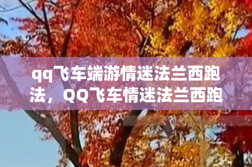 qq飞车端游情迷法兰西跑法,QQ飞车情迷法兰西跑法,提升速度与技巧的全面指南 qq飞车端游情迷法兰西跑法,QQ飞车情迷法兰西跑法,提升速度与技巧的全面指南