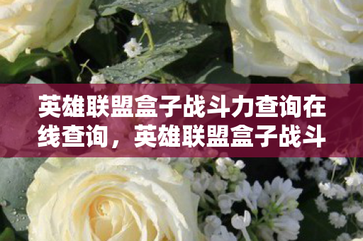 英雄联盟盒子战斗力查询在线查询,英雄联盟盒子战斗力查询,解锁你的游戏实力新高度 英雄联盟盒子战斗力查询在线查询,英雄联盟盒子战斗力查询,解锁你的游戏实力新高度