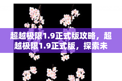 超越极限1.9正式版攻略,超越极限1.9正式版,探索未知,挑战极限 超越极限1.9正式版攻略,超越极限1.9正式版,探索未知,挑战极限