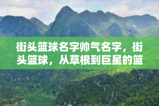 街头篮球名字帅气名字,街头篮球,从草根到巨星的篮球梦 街头篮球名字帅气名字,街头篮球,从草根到巨星的篮球梦