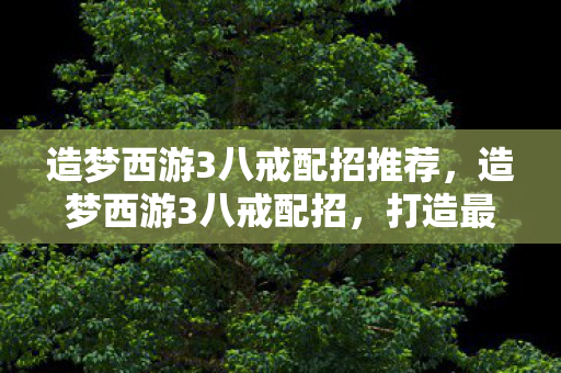 造梦西游3八戒配招推荐,造梦西游3八戒配招,打造最强战斗猪 造梦西游3八戒配招推荐,造梦西游3八戒配招,打造最强战斗猪