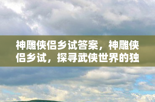 神雕侠侣乡试答案，神雕侠侣乡试，探寻武侠世界的独特韵味