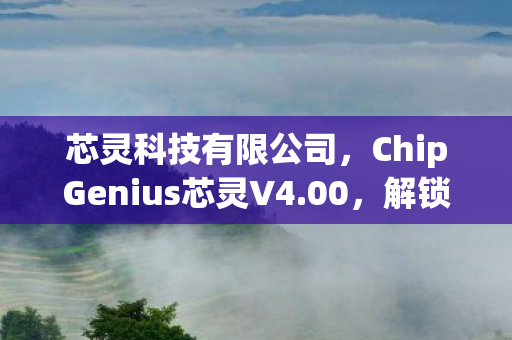 芯灵科技有限公司,ChipGenius芯灵V4.00,解锁芯片调试新境界 芯灵科技有限公司,ChipGenius芯灵V4.00,解锁芯片调试新境界