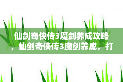 仙剑奇侠传3魔剑养成攻略，仙剑奇侠传3魔剑养成，打造你的专属神器