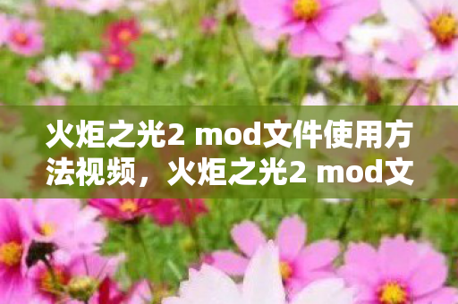 火炬之光2 mod文件使用方法视频,火炬之光2 mod文件使用方法详解 火炬之光2 mod文件使用方法视频,火炬之光2 mod文件使用方法详解