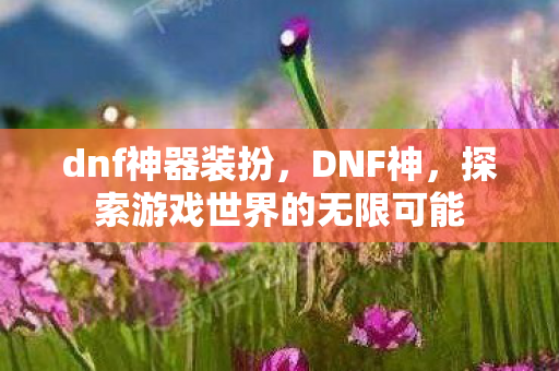dnf神器装扮，DNF神，探索游戏世界的无限可能