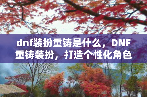 dnf装扮重铸是什么，DNF重铸装扮，打造个性化角色，重塑经典形象