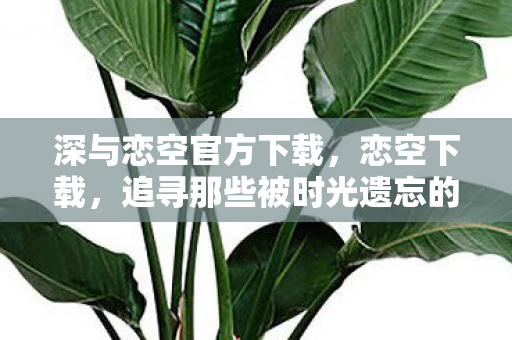 深与恋空官方下载,恋空下载,追寻那些被时光遗忘的浪漫 深与恋空官方下载,恋空下载,追寻那些被时光遗忘的浪漫