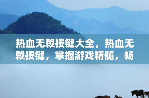 热血无赖按键大全,热血无赖按键,掌握游戏精髓,畅享操作快感 热血无赖按键大全,热血无赖按键,掌握游戏精髓,畅享操作快感