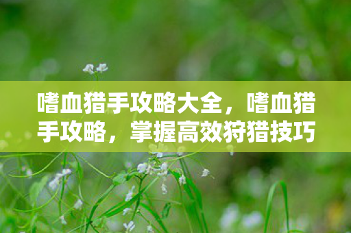 嗜血猎手攻略大全,嗜血猎手攻略,掌握高效狩猎技巧,提升游戏胜率 嗜血猎手攻略大全,嗜血猎手攻略,掌握高效狩猎技巧,提升游戏胜率