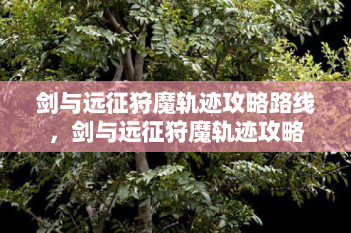 剑与远征狩魔轨迹攻略路线，剑与远征狩魔轨迹攻略