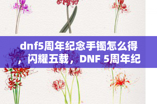 dnf5周年纪念手镯怎么得,闪耀五载,DNF 5周年纪念手镯的传奇故事 dnf5周年纪念手镯怎么得,闪耀五载,DNF 5周年纪念手镯的传奇故事