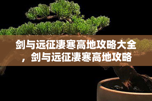 剑与远征凄寒高地攻略大全,剑与远征凄寒高地攻略 剑与远征凄寒高地攻略大全,剑与远征凄寒高地攻略