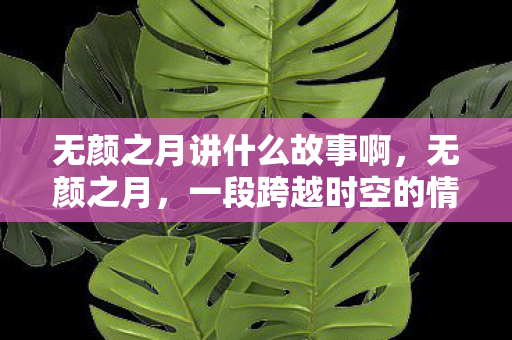 无颜之月讲什么故事啊,无颜之月,一段跨越时空的情感纠葛 无颜之月讲什么故事啊,无颜之月,一段跨越时空的情感纠葛