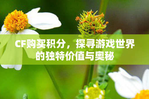 CF购买积分,探寻游戏世界的独特价值与奥秘 CF购买积分,探寻游戏世界的独特价值与奥秘
