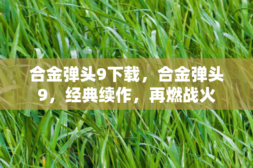 合金弹头9下载，合金弹头9，经典续作，再燃战火