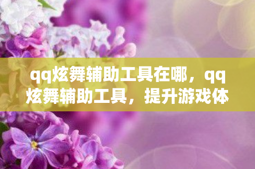 qq炫舞辅助工具在哪,qq炫舞辅助工具,提升游戏体验的神奇助手 qq炫舞辅助工具在哪,qq炫舞辅助工具,提升游戏体验的神奇助手