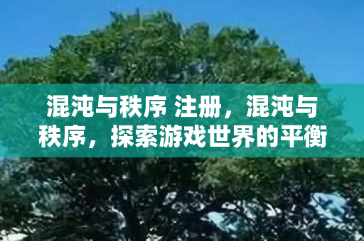 探索游戏世界的平衡之道图片