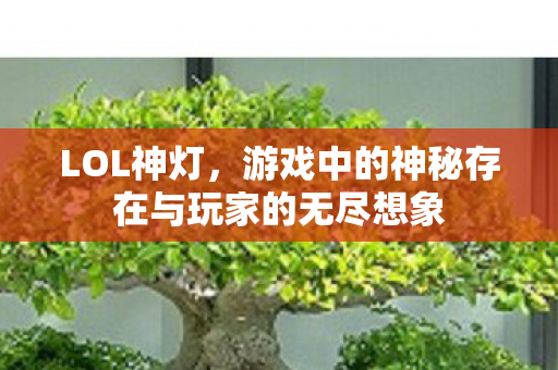 LOL神灯,游戏中的神秘存在与玩家的无尽想象 LOL神灯,游戏中的神秘存在与玩家的无尽想象