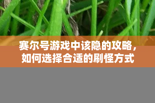 赛尔号游戏中该隐的攻略，如何选择合适的刷怪方式