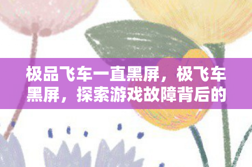 极品飞车一直黑屏,极飞车黑屏,探索游戏故障背后的技术挑战与解决方案 极品飞车一直黑屏,极飞车黑屏,探索游戏故障背后的技术挑战与解决方案