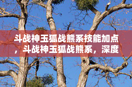 斗战神玉狐战熊系技能加点,斗战神玉狐战熊系,深度解析与实战技巧 斗战神玉狐战熊系技能加点,斗战神玉狐战熊系,深度解析与实战技巧