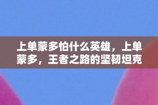 上单蒙多怕什么英雄,上单蒙多,王者之路的坚韧坦克 上单蒙多怕什么英雄,上单蒙多,王者之路的坚韧坦克