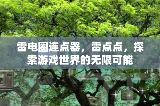 雷电圈连点器，雷点点，探索游戏世界的无限可能
