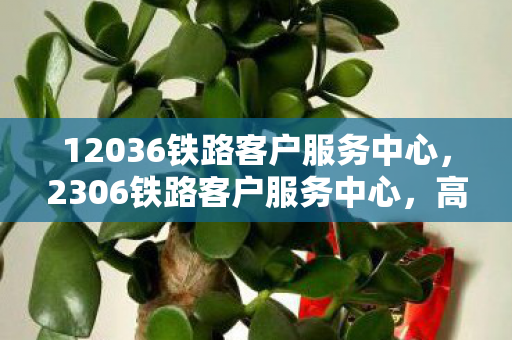 12036铁路客户服务中心,2306铁路客户服务中心,高效便捷的出行服务 12036铁路客户服务中心,2306铁路客户服务中心,高效便捷的出行服务