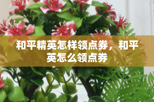 和平精英怎样领点券,和平英怎么领点券 和平精英怎样领点券,和平英怎么领点券