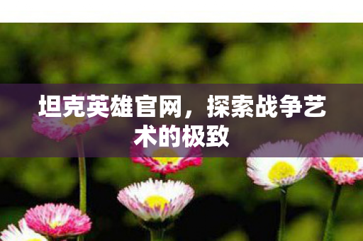 坦克英雄官网,探索战争艺术的极致 坦克英雄官网,探索战争艺术的极致
