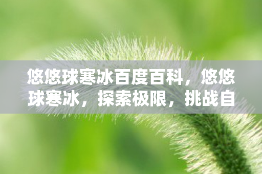 悠悠球寒冰百度百科,悠悠球寒冰,探索极限,挑战自我 悠悠球寒冰百度百科,悠悠球寒冰,探索极限,挑战自我