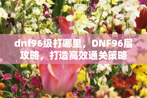 dnf96级打哪里,DNF96层攻略,打造高效通关策略 dnf96级打哪里,DNF96层攻略,打造高效通关策略