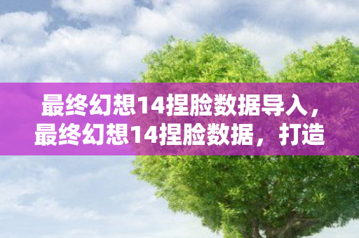 最终幻想14捏脸数据导入,最终幻想14捏脸数据,打造个性化角色的艺术 最终幻想14捏脸数据导入,最终幻想14捏脸数据,打造个性化角色的艺术