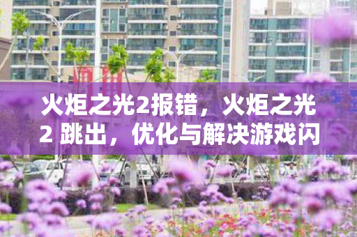 火炬之光2报错，火炬之光2 跳出，优化与解决游戏闪退问题