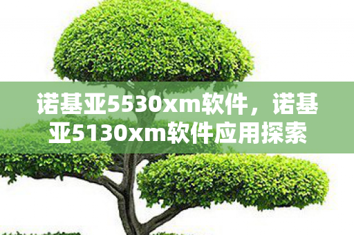 诺基亚5530xm软件，诺基亚5130xm软件应用探索