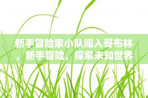 新手冒险家小队闯入哥布林，新手冒险，探索未知世界的奇妙旅程
