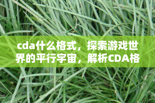 cda什么格式,探索游戏世界的平行宇宙,解析CDA格式器与游戏多样性的关系 cda什么格式,探索游戏世界的平行宇宙,解析CDA格式器与游戏多样性的关系