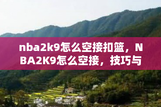 nba2k9怎么空接扣篮，NBA2K9怎么空接，技巧与策略