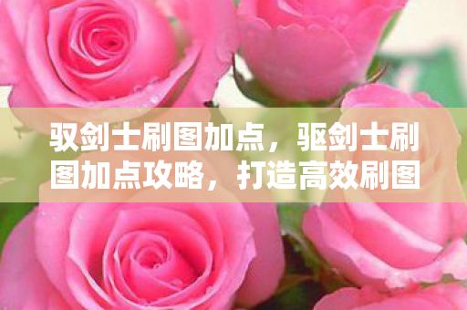 驭剑士刷图加点,驱剑士刷图加点攻略,打造高效刷图体验 驭剑士刷图加点,驱剑士刷图加点攻略,打造高效刷图体验