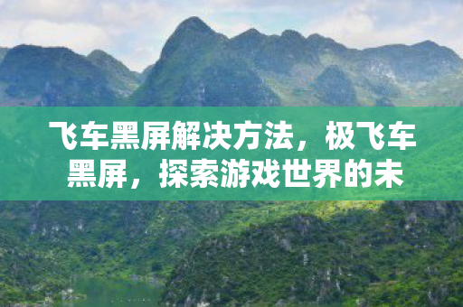 飞车黑屏解决方法,极飞车 黑屏,探索游戏世界的未知领域 飞车黑屏解决方法,极飞车 黑屏,探索游戏世界的未知领域